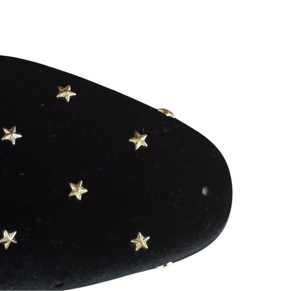 Steve Madden P-Pigiri Black Velvet Star Loafers Size 8 Sold out Style– Flawed - Picture 3 of 14